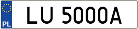 Trailer License Plate